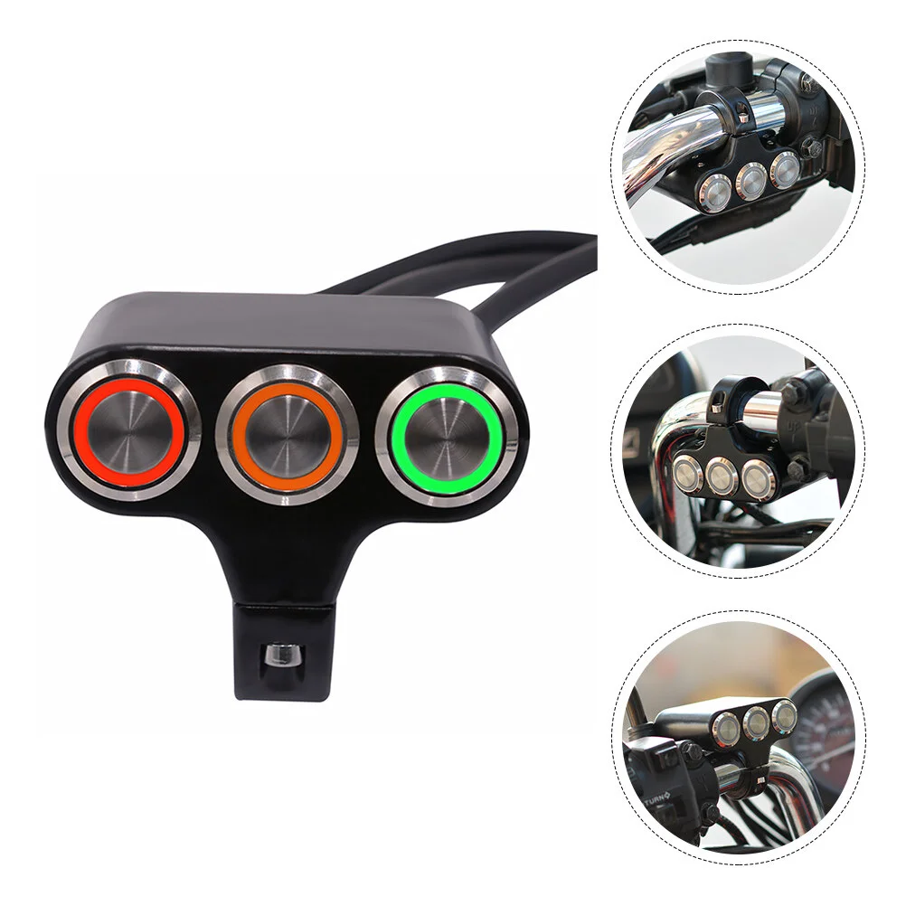 

LED Electric Car Switch Motorbike Handlebar Button Mount Motorcycle Supplies