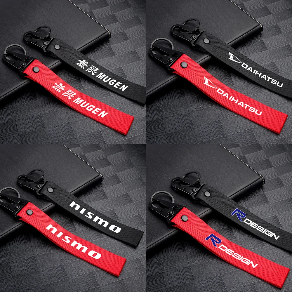 

Car Badges Keychain Strap Key Chain Rings Keyring Lanyard Accessories For Ford Focus mk2 Mustang Ranger Fusion Mondeo mk4 Kuga