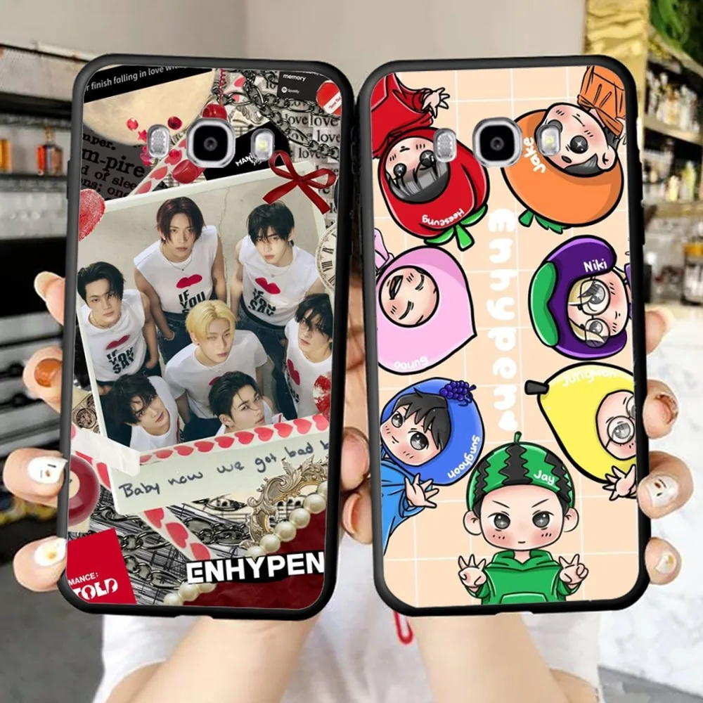 Корейский чехол для телефона Boy Group E-ENHYPEN Samsung J 7 plus 7core J7 neo J6 prime J4 J5 Mobile Cover