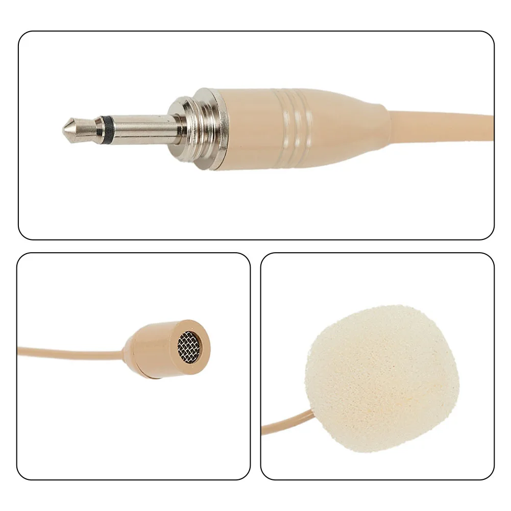 

Single-ear Headset Microphone 3 Pin 4 Pin Plug Accessory Replace Replacement 3.5mm Head Worn Concert Lecturers