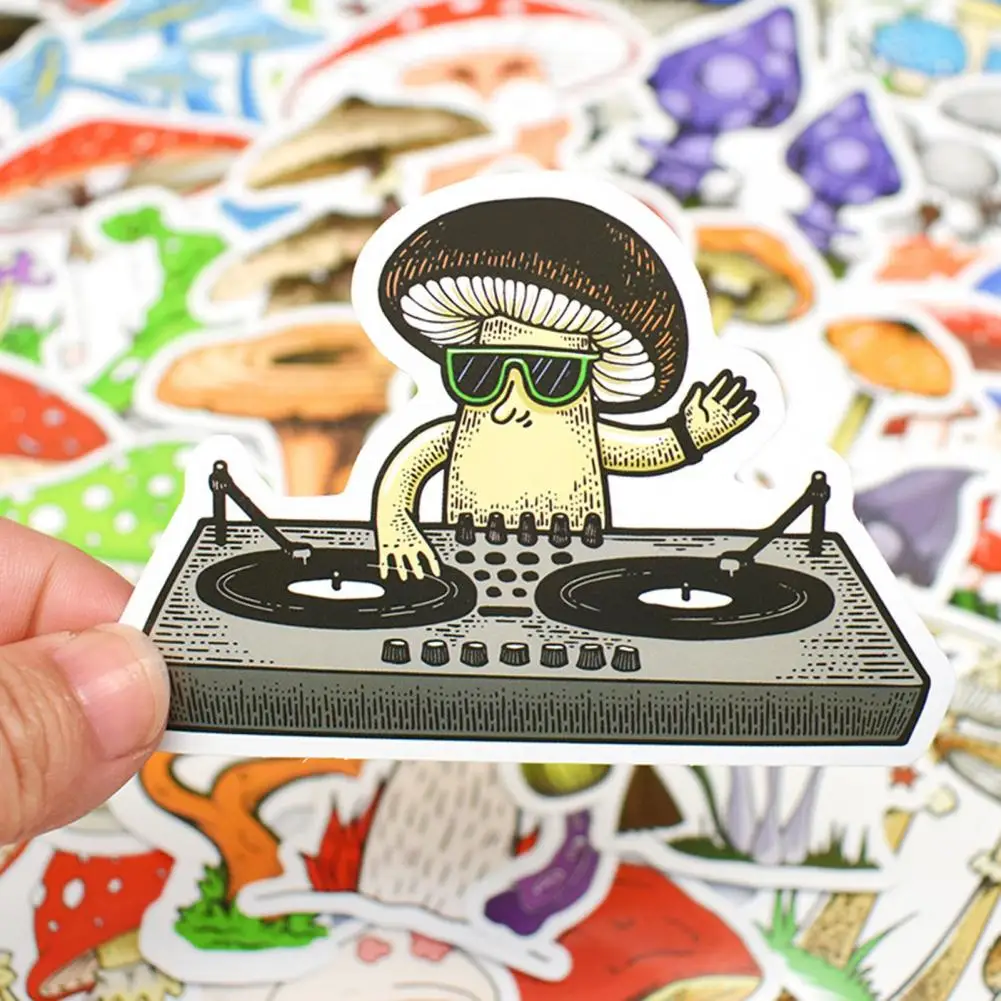 

50Pcs Safe Skateboard Water Cup Luggage Cartoon Stickers Plant Stickers High Viscosity Decoration