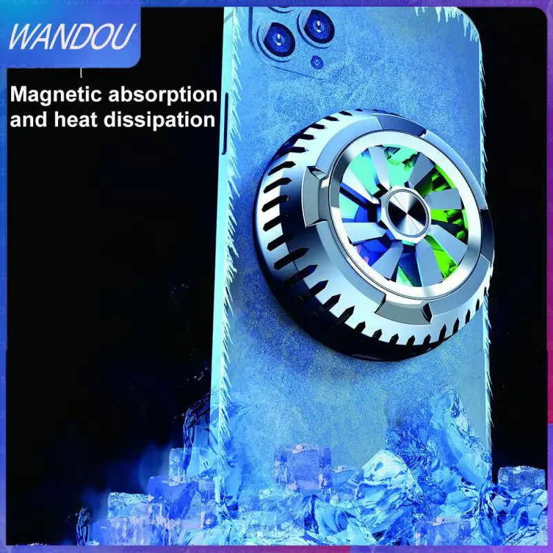 

Cooling Artifact Cell Phone Cool Heat Sink Cooling Fans Game Cooler Gaming Phone Cooler Adjustable Portable For Iphone Samsung