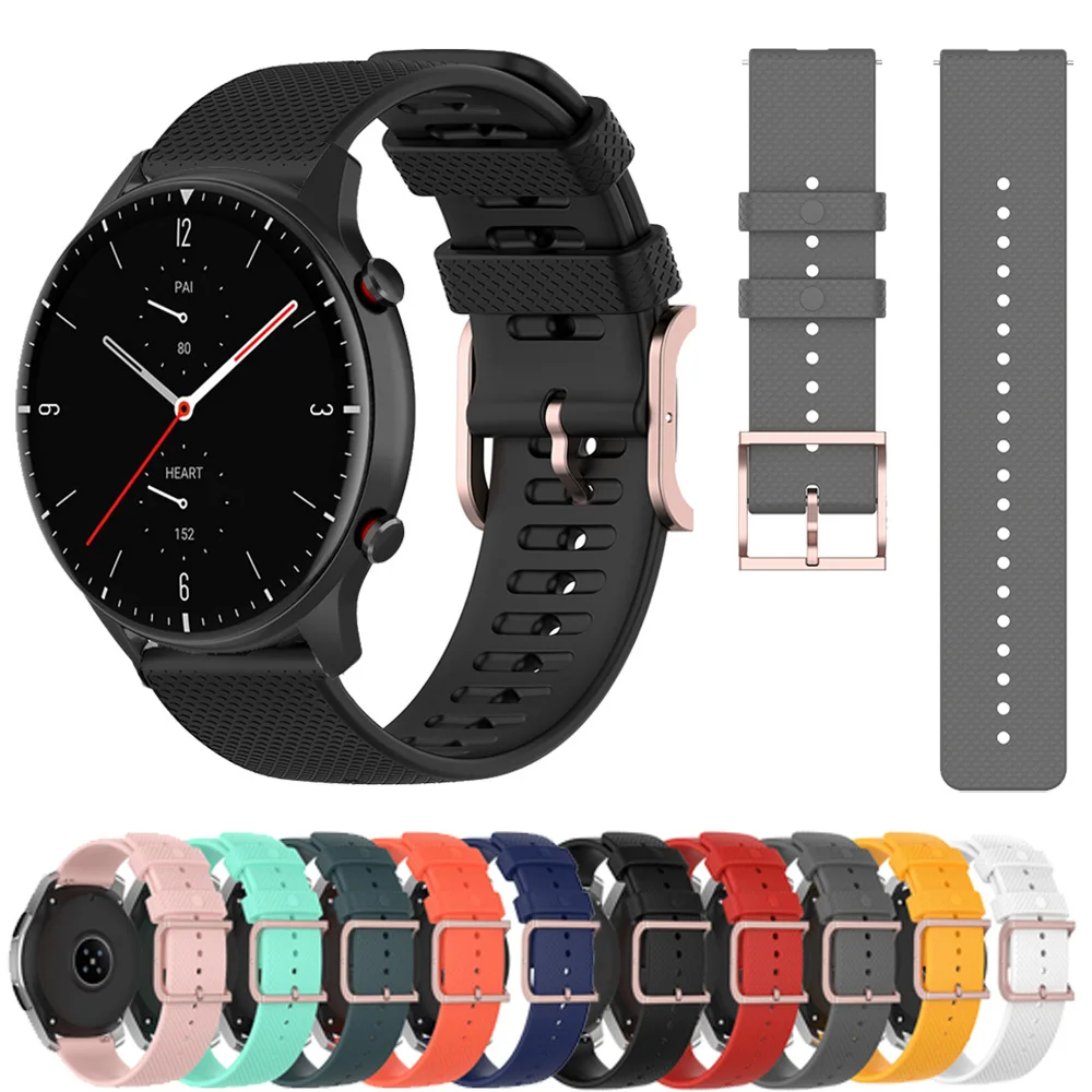 

For Huami Amazfit GTR 2 2e / 2 eSIM Silicone Strap 22mm / 20mm Watch Band Watchbands bracelet For Huami Amazfit GTS 2 2e /2 mini