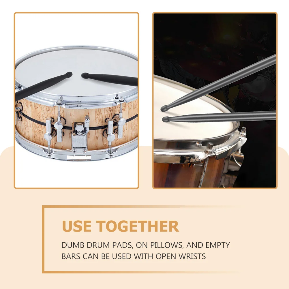 Барабанная палочка ударный инструмент из углеродного волокна черные джазовые