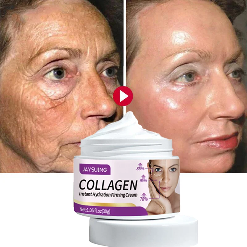 

Collagen Instant Wrinkle Removal Face Cream Firming Lifting Anti Aging Fade Fine Lines Plump Cheeks Moisturizing Serum Skin Care