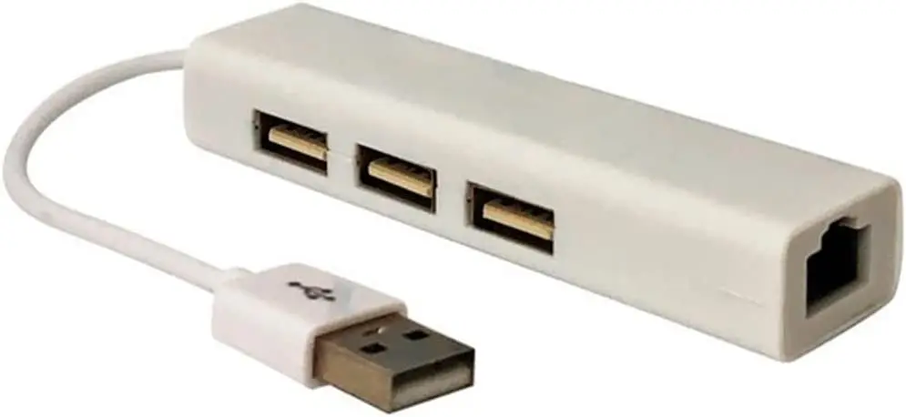 

Adaptador HUB Tipo C Com Saída De 3 Portas USB 2.0 E Rj45 Multifuncional Conversor Carga ULTRA Rápida Ampliador De Entrada Par