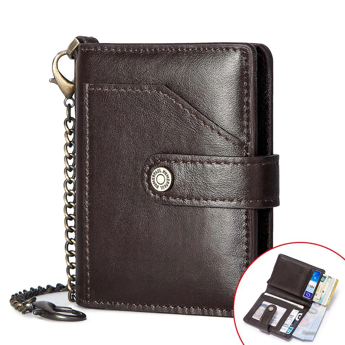 Leather Cassette First Layer Cowhide Men's Card Holder Credit Card Cover Card Holder