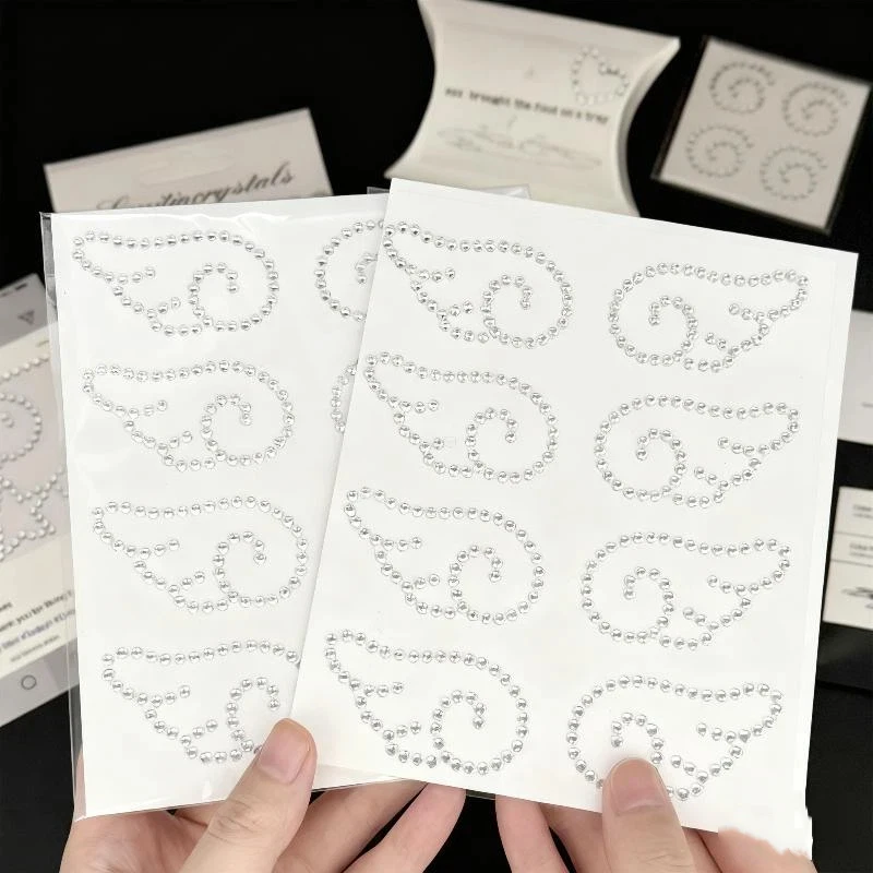 

Стикеры самоклеящиеся декоративные серебристые/белые