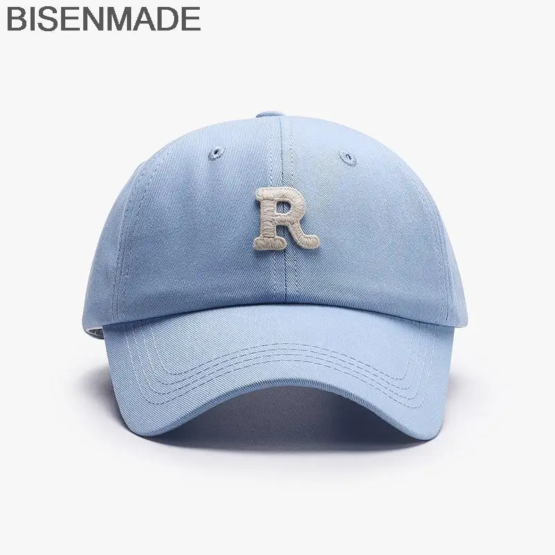 

Бейсболка с вышивкой буквы R для мужчин и женщин, повседневная хлопковая кепка-Снэпбэк, модная уличная Кепка с мягким верхом, лето