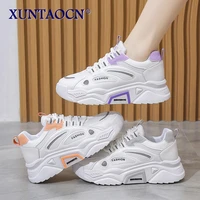women daddy shoes breathable mesh thick soled increased sneakers net red casual shoes zapatillas mujer