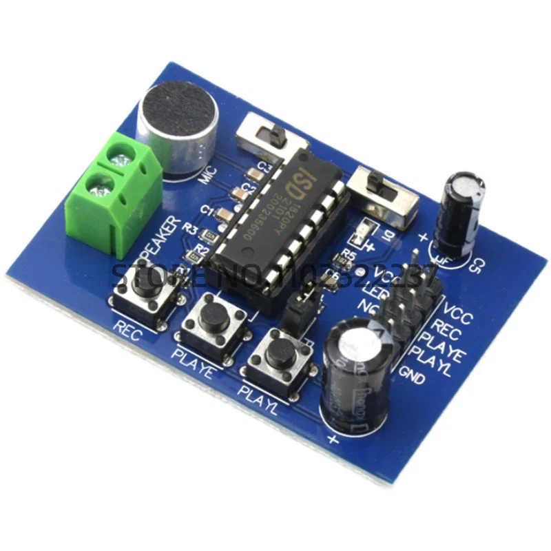 ISD1820 Recording voice module Voice and playing Board With microphone to provide 0.5W speakers