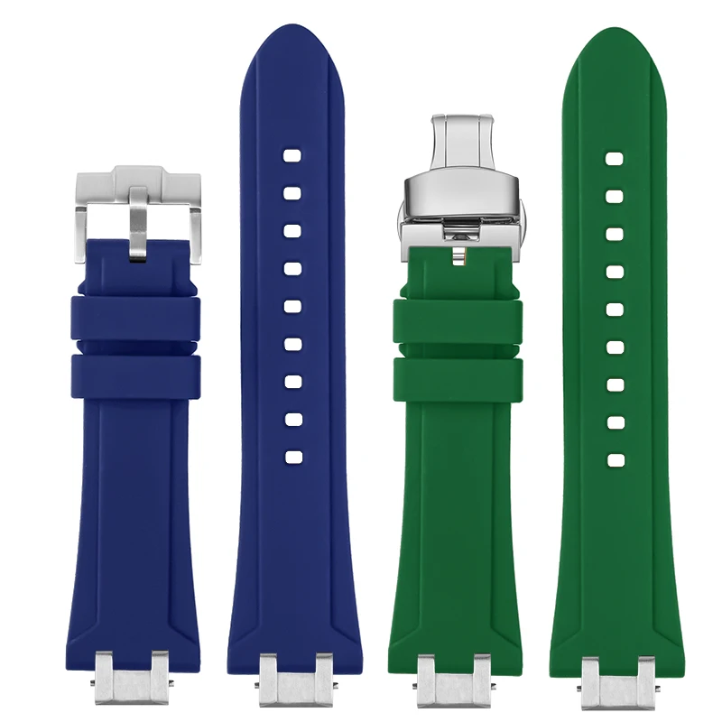 For Maurice Lacroix AI1108 AIKON series bracelet AI6008 silicone watch band AI6007 AI6038 AI6058 6006 quick release Rubber strap