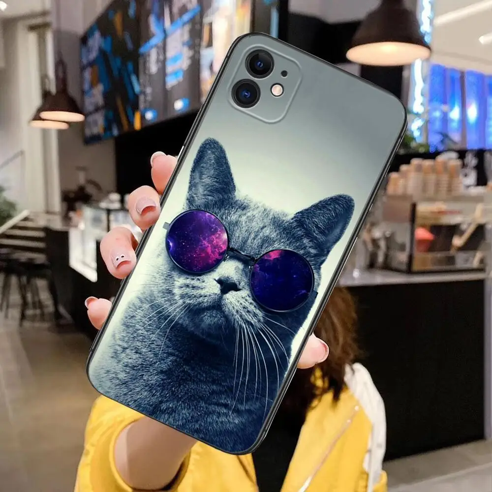 

Kawaii Cute Cat Phone Case for IPhone 13 12 11 Pro Max Mini SE XR X XS Max 8Plus 7plus 6 6S Anime New Shell Phone Case