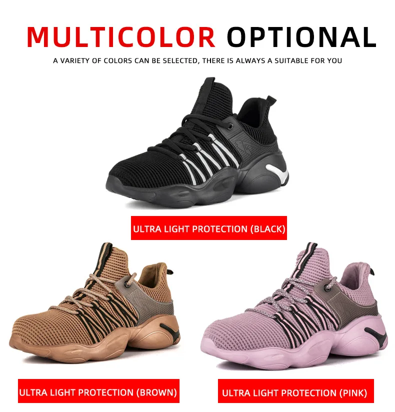 Diansen Safety Shoes Steel Toe Women Men Construction Work Shoe Lightweight Breathable Sneaker Indestructible Work Boots Purple