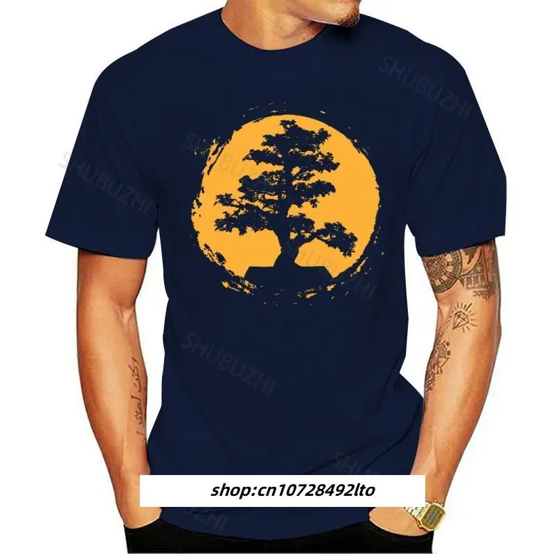 

new brand men shirt Bonsai Tree Zen Meditation Peace Balance Tshirt summer fashion brand teeshirt male top tees euro size