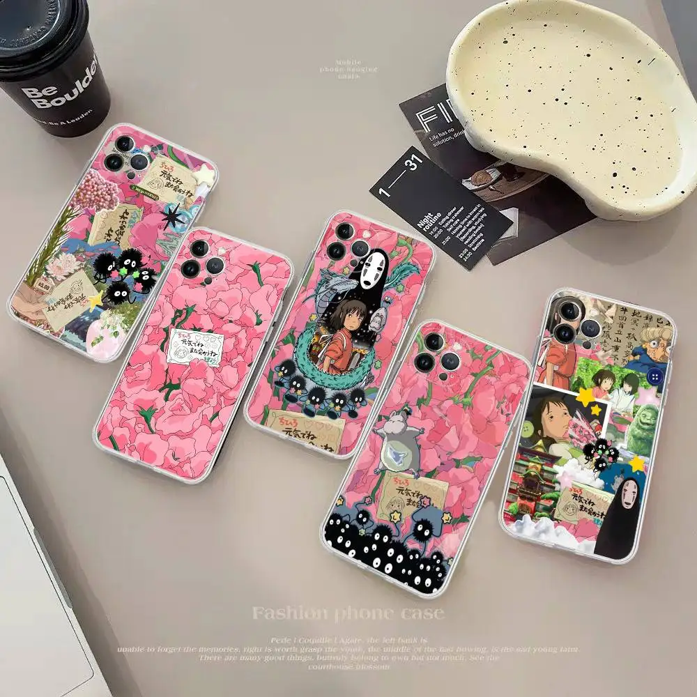 Фото Чехол S-SpiritedS CARTOON AwayS, подходит для iPhone 16, 15, чехол для телефона Promax, IPhone 14, 11, 12, высококачественный силикон 13 Pro №1