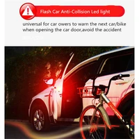 car led opening door safety warning anti collision lights wireless alarm lamp signal light anti rear end collision safety lamps