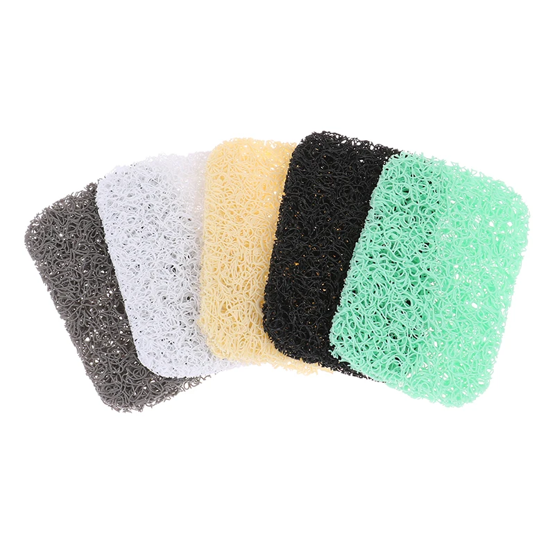 

1Pc PVC Soap Saver Soap Pad Drain Pad Environmental Protection and Mildew Proof Soap Holder for Bathroom Kitchen Soap Dish