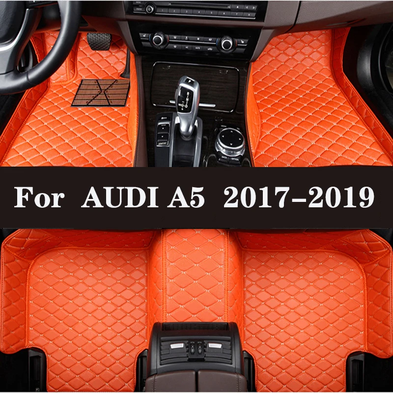 

HLFNTF Full surround custom car floor mat For AUDI A5 (2door) 2017-2019 car parts car accessories Automotive interior