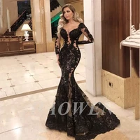 haowen sexy lace mermaid formal evening dress sweetheart neck women backless luxury floor length formal party prom dresses