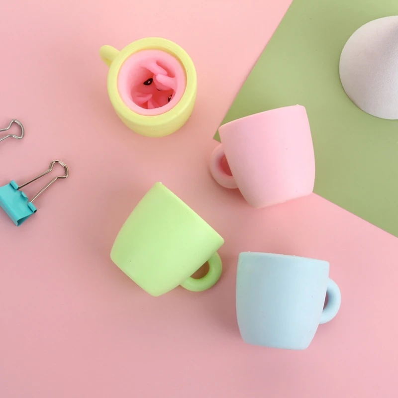 Кружка для снятия стресса и тревоги чашка сжимания с изображением зла белки