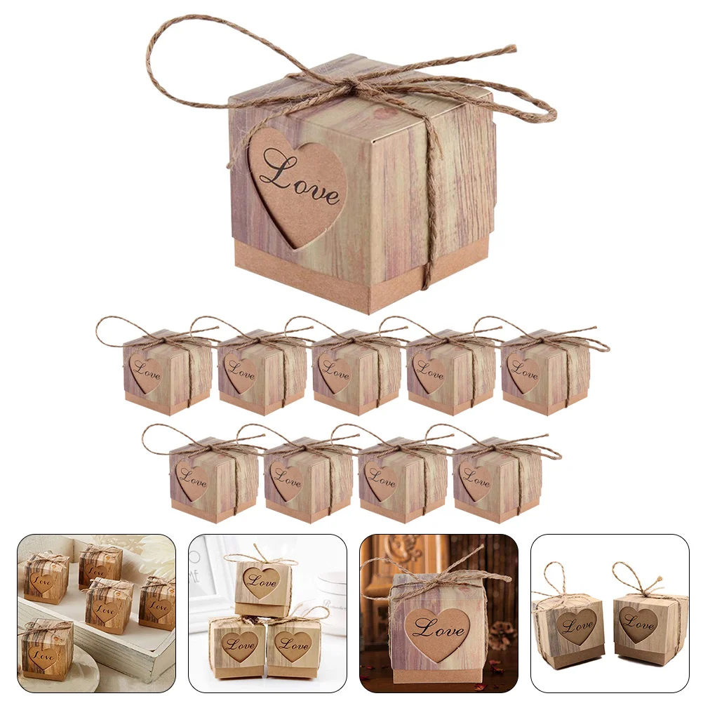 

10pcs Cookie Boxes Biscuit Storage Containers Candy Boxes Cookie Box Boxes Candy Container Handle Candy Boxes