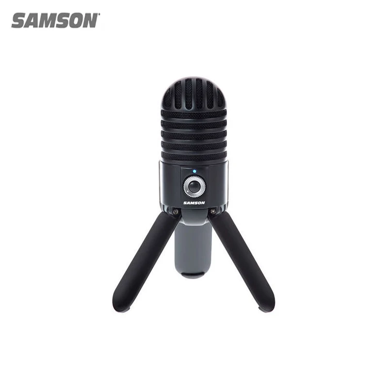 

Конденсаторный микрофон Samson, студийный микрофон со складными ножками, кабелем USB и сумкой-переноской