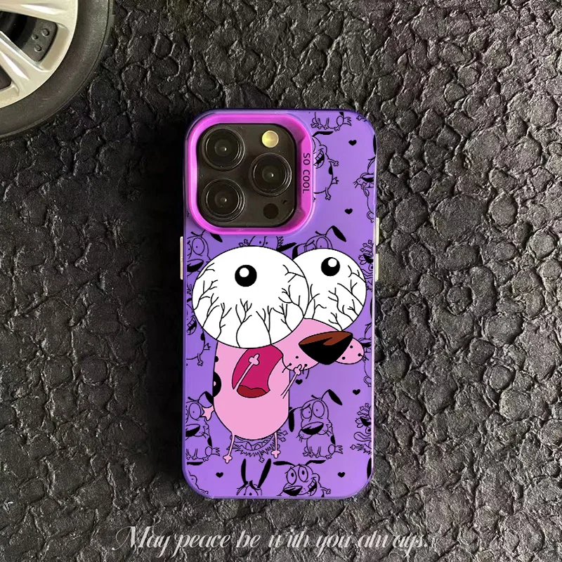 Чехол для телефона CARTOON COURAGEOUS Cowardlys Dog Oppo A3x A60 A79 A98 A78 A58 A38 A18 A57 A76 A36 A94 A74 A55 4G 5G Matte Back