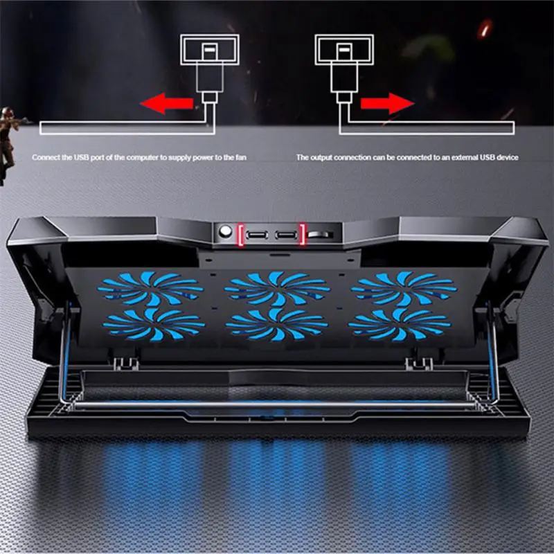 

Notebook Radiator Computer Radiator Lifting Folding Desktop Cooling Base Exhaust Fan Bracket Mobile Phone Cooler Laptop Stand