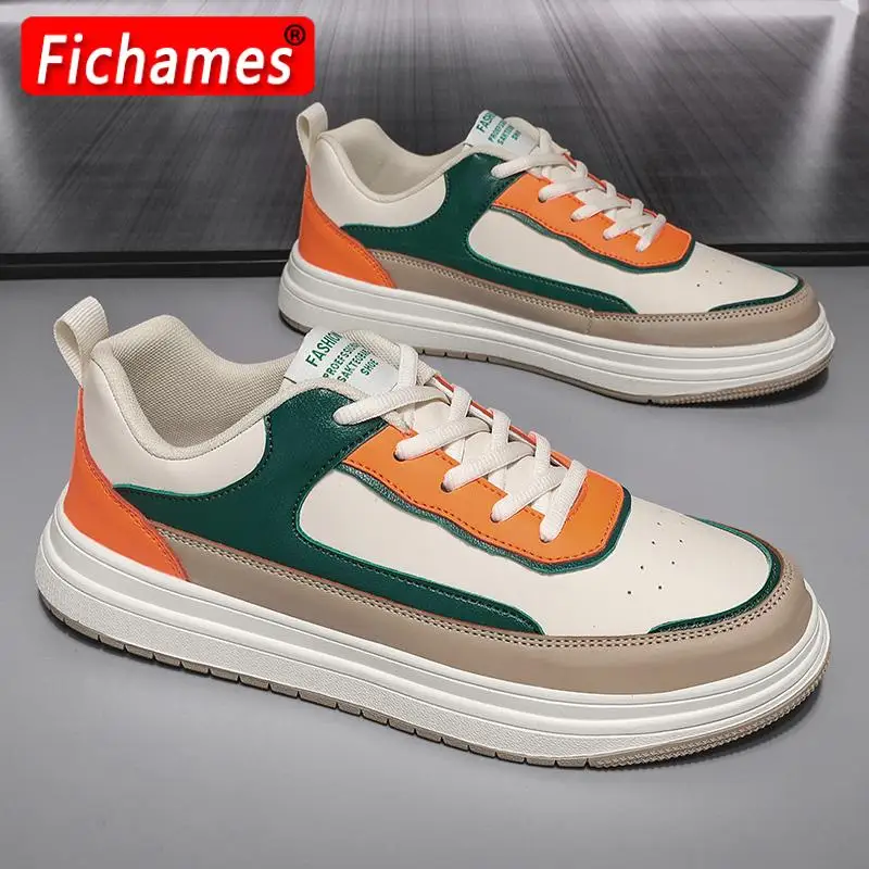

2023 New Men Shoes Casual Fashion Male Sneakers PU Leather Outdoor Running Non-Slip Designer Luxury Student Tennis Loafers