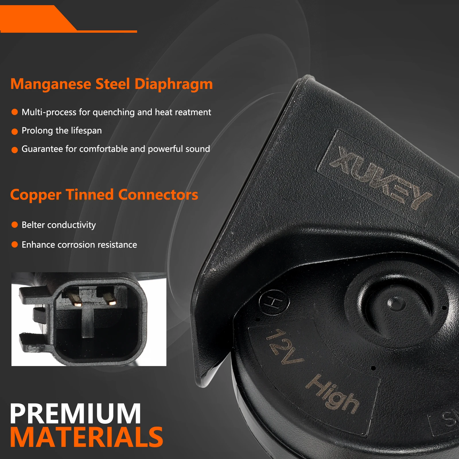 2 шт. 12 В 125 дБ пара громких двухцветных рогов-улитка 95374486 Для Buick LaCrosse Envision Enclave Encore