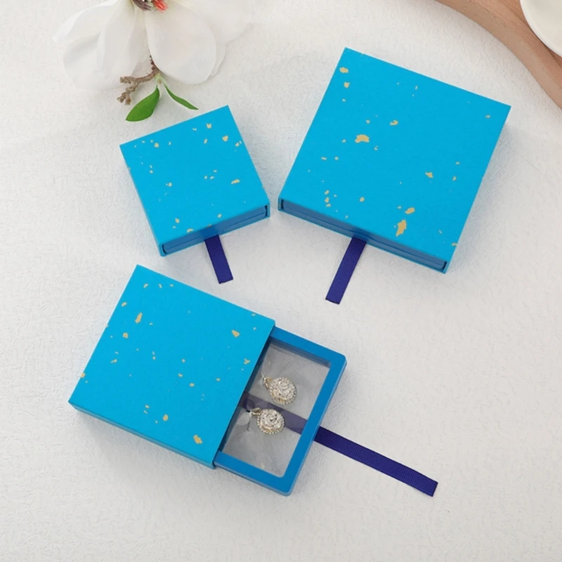 13 цветов ящик подвеска коробка серьги ожерелье кольца для хранения ювелирных