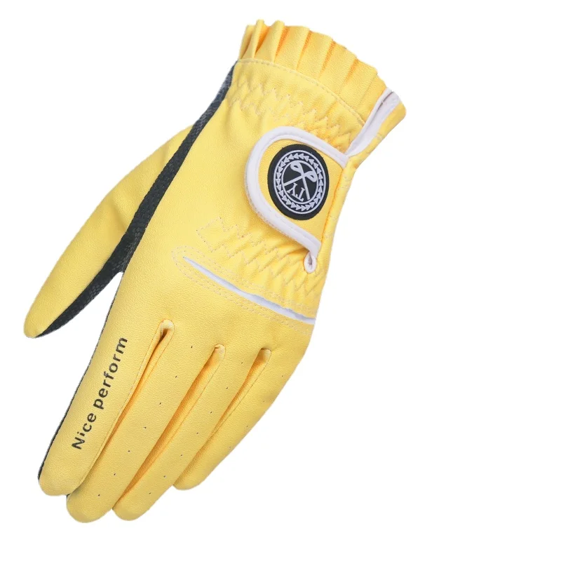 

The new golf gloves lady antiskid white fingerless gloves