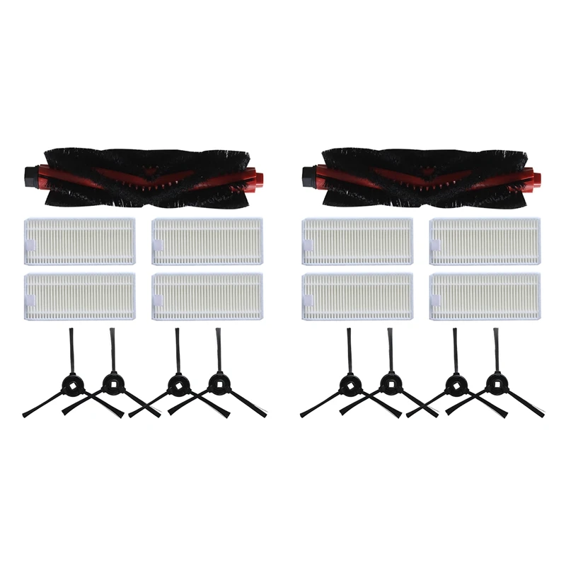 

2 Set Roller Brush Side Brush HEPA Filter For Lefant M520/M501-B/M501-A/M571/T700/T800/K7 Robot Vacuum Accessories Kit
