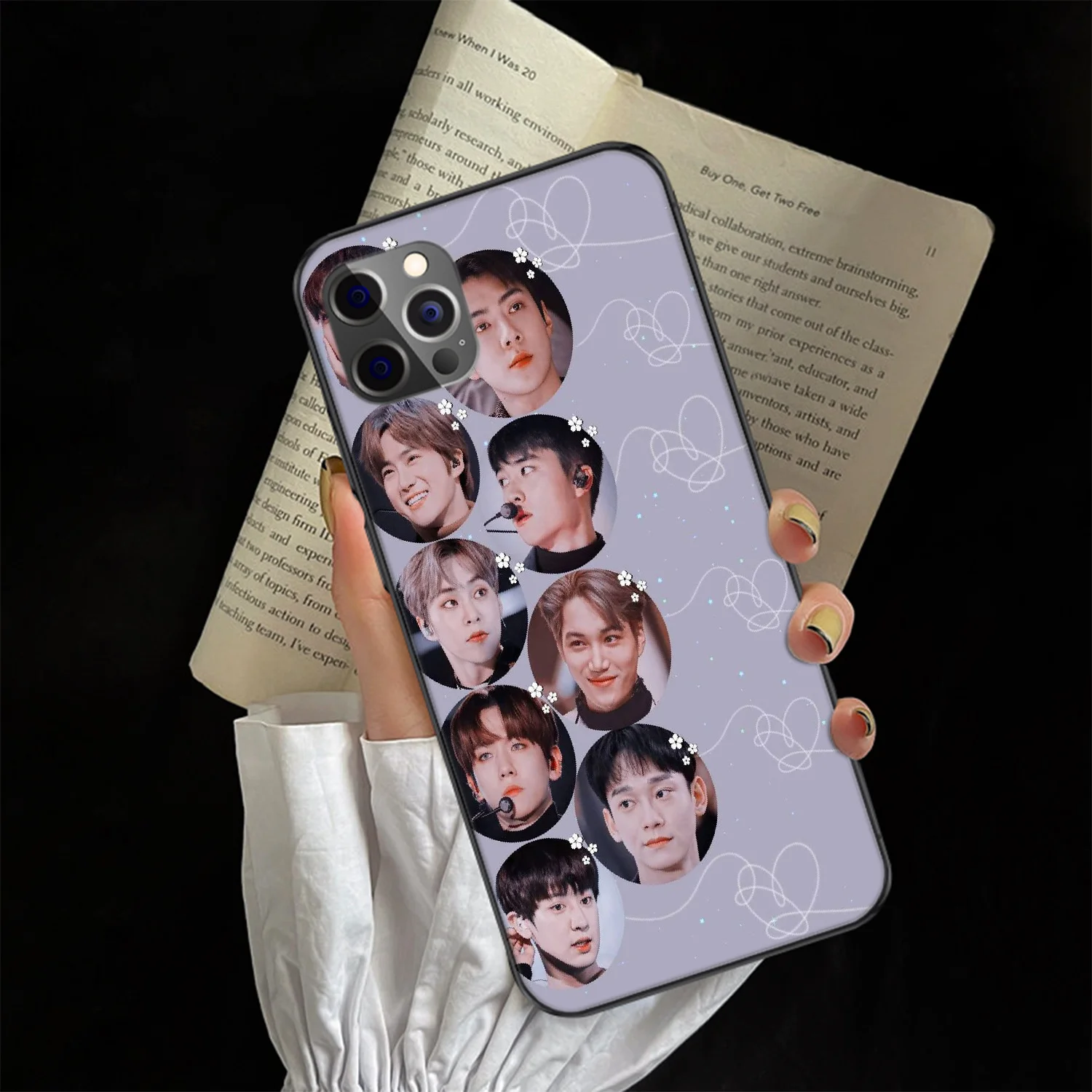 Чехол для телефона EXO Korea Kpop Girls Samsung Galaxy Note S 8 9 10 20 Plus E Lite Uitra Черный