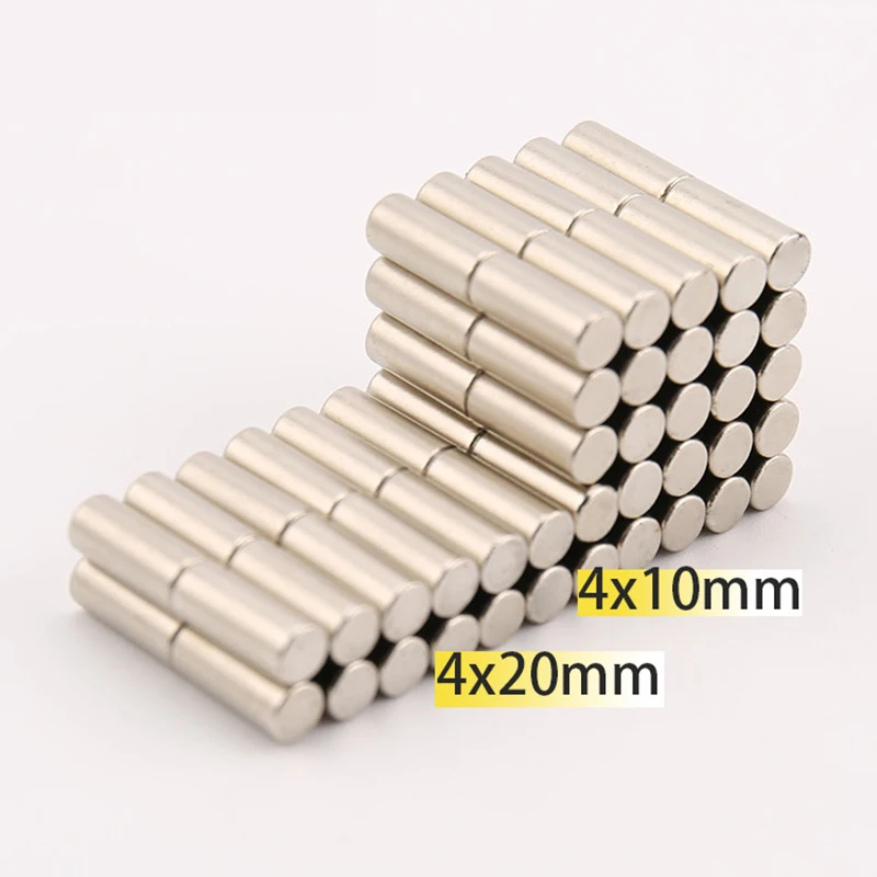 

4x10mm 4x20mm Magnet Superpower4 Dia mm N35 Neodymium 4x10 Magnets 4x20 Search Magnetic Fridge DIY Crafts Aimant Strong Plate