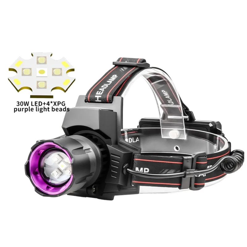 

Налобный фонарь ZPAA УФ-свет 395 нм