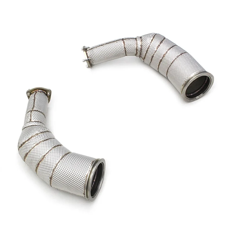 

Head Section High flow Pipes Exhaust Pipes branch downpipe Exhaust Pipe with catalyst for Audi RS6 C8 4.0T 2021-2023