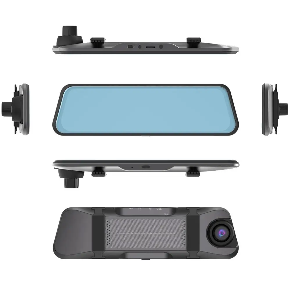 

Car Driving Recorder Hd Touch Screen Wide Angle Video Recorder Built-in G-sensor Rearview Mirror Dash Cam