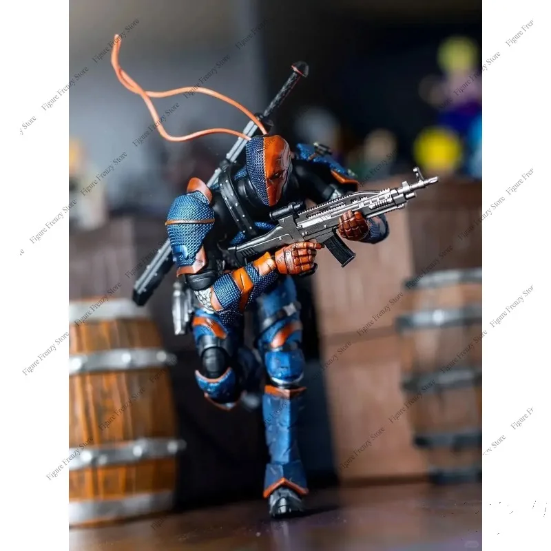Фото Специальное предложение: LPZZ Rouno Cueure DC002 1/12 Deathstroke Arkham Knight — готовая модульная подвижная фигурка Бэтмена (модель) №4