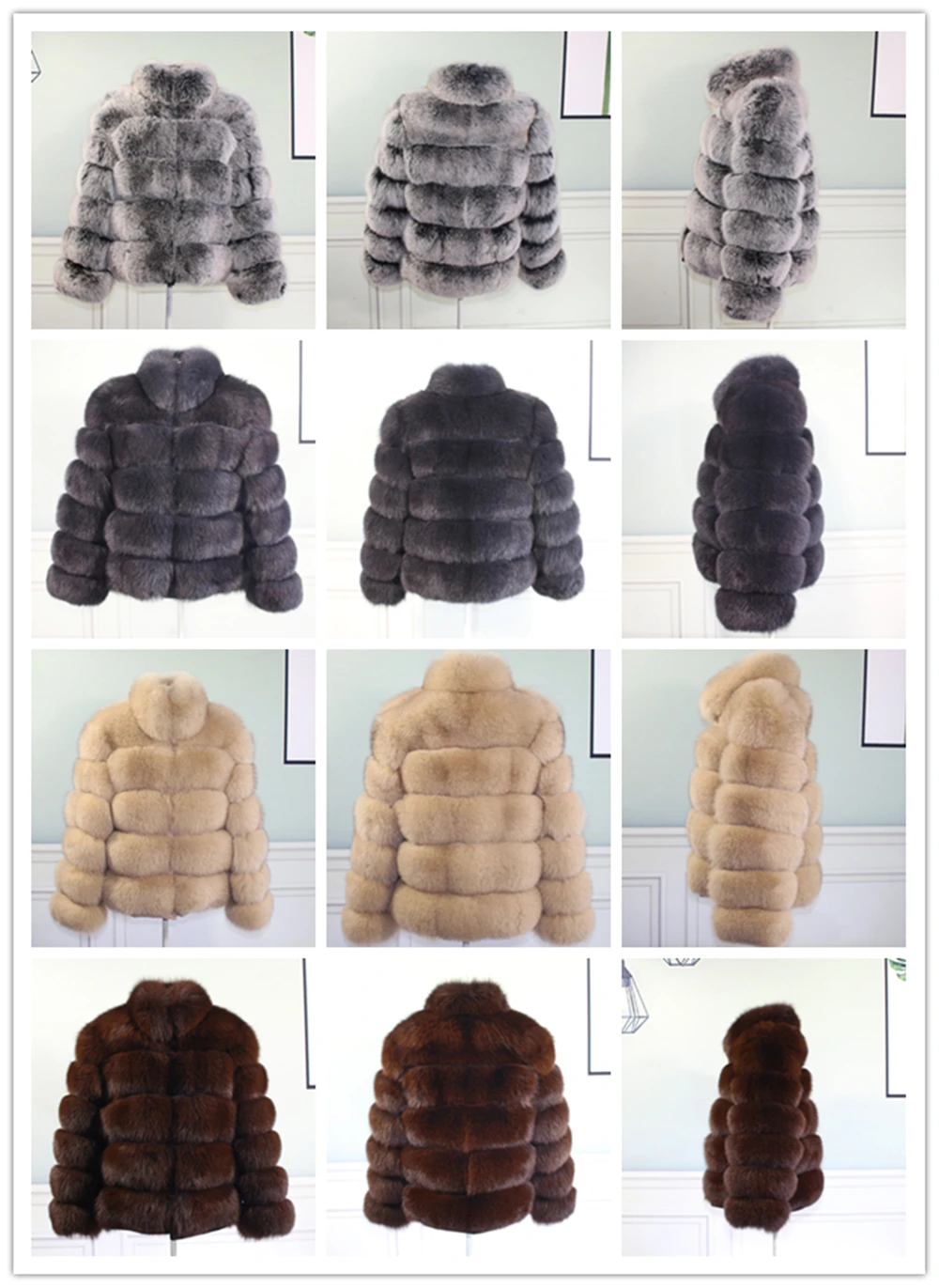 100% Natural Real Fur Fox Fur Coat Women's Leather Jacket Quality Fox Full Leather Fox Fur Overcoat Lady T Stand Collar Clothing