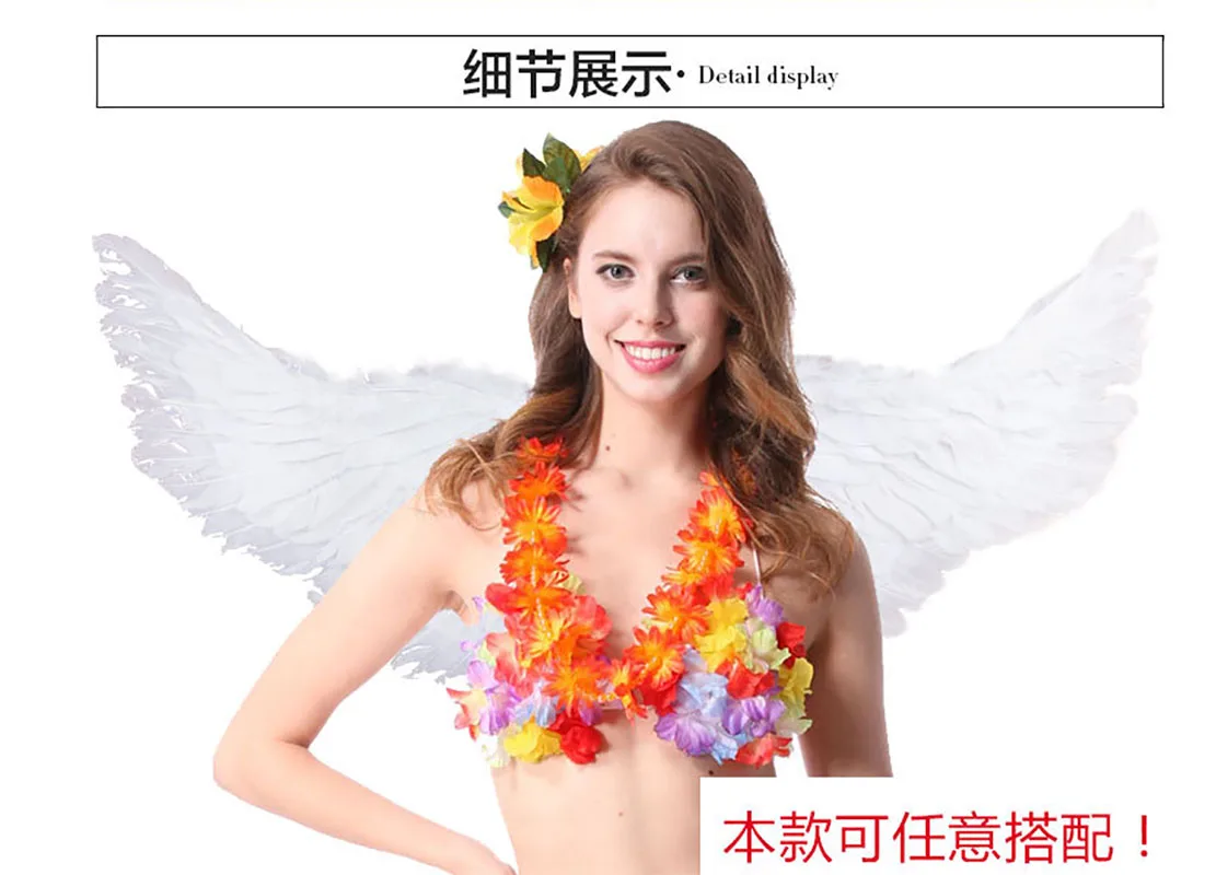 Реквизит для фотосъемки с ангельскими перьями и крыльями девочек танцевальный