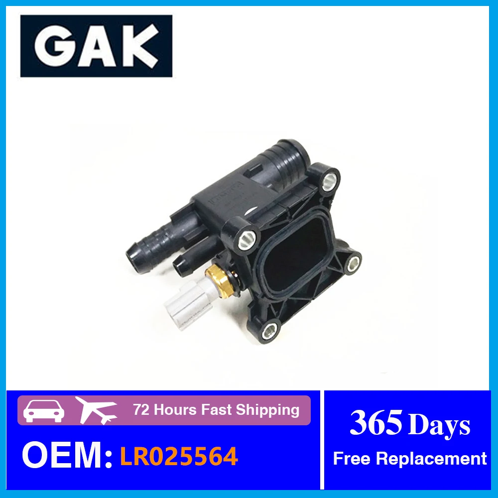 

GAK LR038758 LR025564 Engine Cooling Thermostat Interface Water Outlet Connector For Land Rover LR2 Ford Focus Edge 2.0L 2.3L