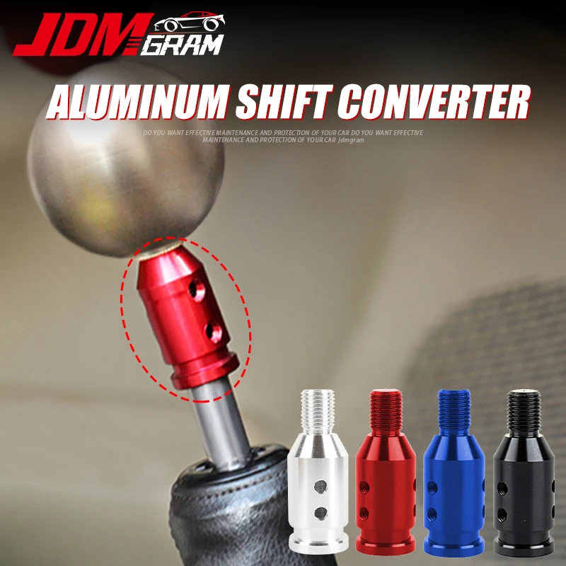 

Manual Car Gear Shift Knob Adapter Universal Transfer Tool Aluminum For Threaded Shifter Auto Interior Replacement Accessories