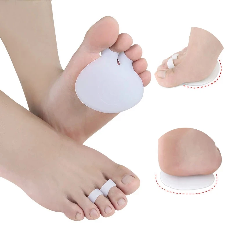 

10Pcs=5Pairs Silicone Spacer Pain Relief Insoles Hallux Valgus Bunion Corrector Forefoot Pad Toe Separator Cushion Straightener