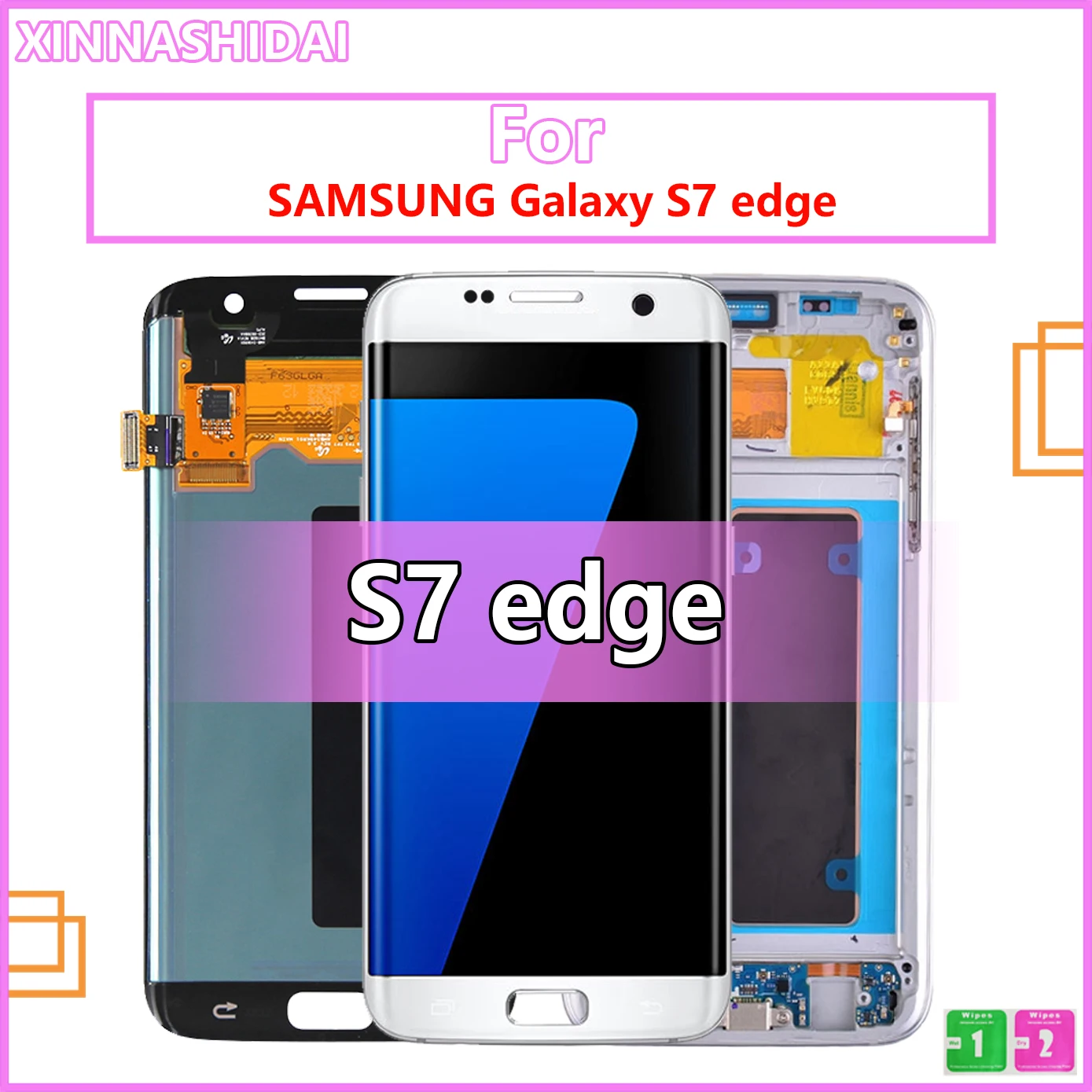 

Original 5.5 inch Screen For Samsung Galaxy S7 edge LCD Display G935F SM-G935FD Touch Digitizer Assembly Replacement Parts