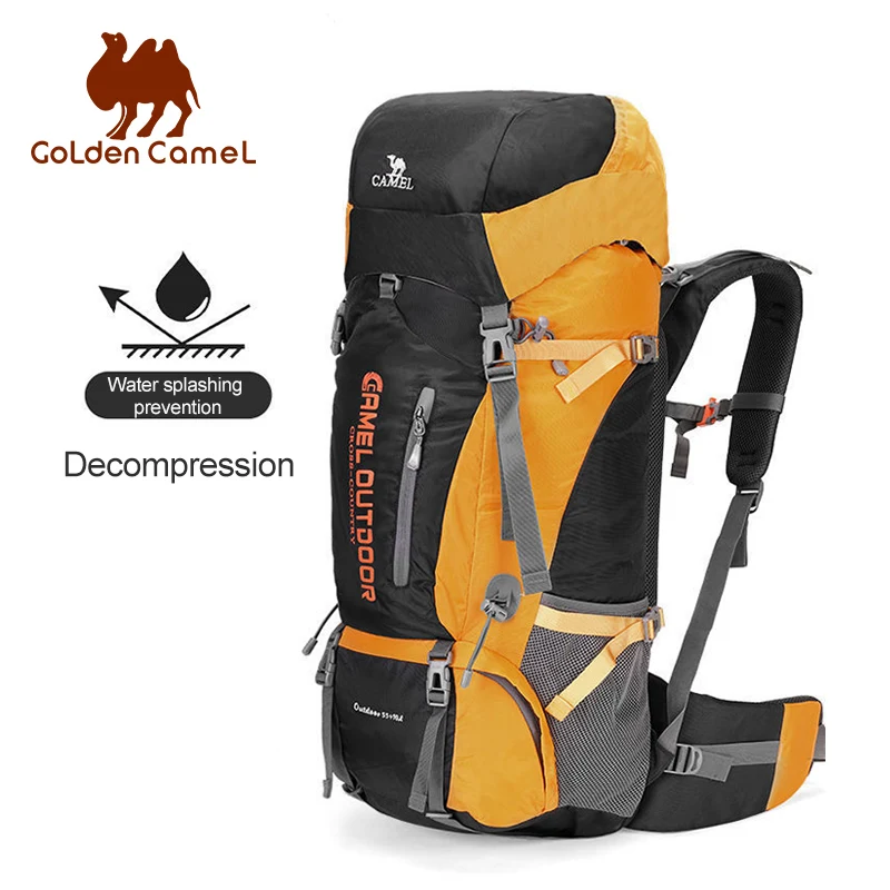 

GOLDEN CAMEL Waterproof Men's Backpacks Climbing Bag for Men Professional Women Backpack for Camping Travel Large-capacity