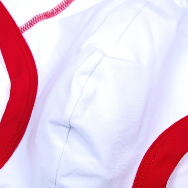 FK 3pcs Men's Cotton Underwear Sexy Fashion Men Briefs Print Paneled Panties Large Size Low-waist Breathable Male Underpants