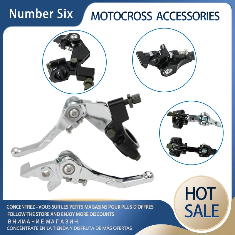 

For 7/8" Handlebars Fits Atomik Dhz Orion Bosuer BSE Motorcycle Aluminum Folding Lever Clutch Brake Lever Brake Lever