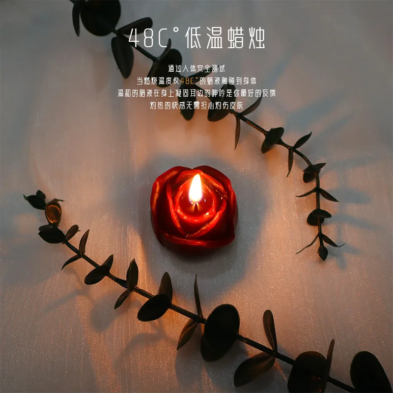 Роза низкотемпературные свечи ToyssmWax Drip48Duda соевый воск пара прелюдия флирт